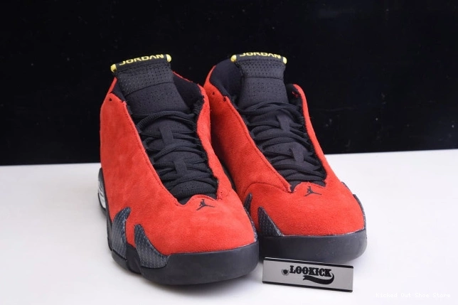 Kicked Out Shoe Store 654459-670 Red Jordan 14 Retro Air Challenge 0808